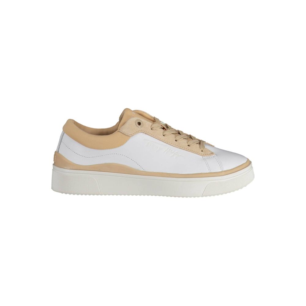 Tommy Hilfiger Bianco Polyester Women Sneaker | Regal Royce