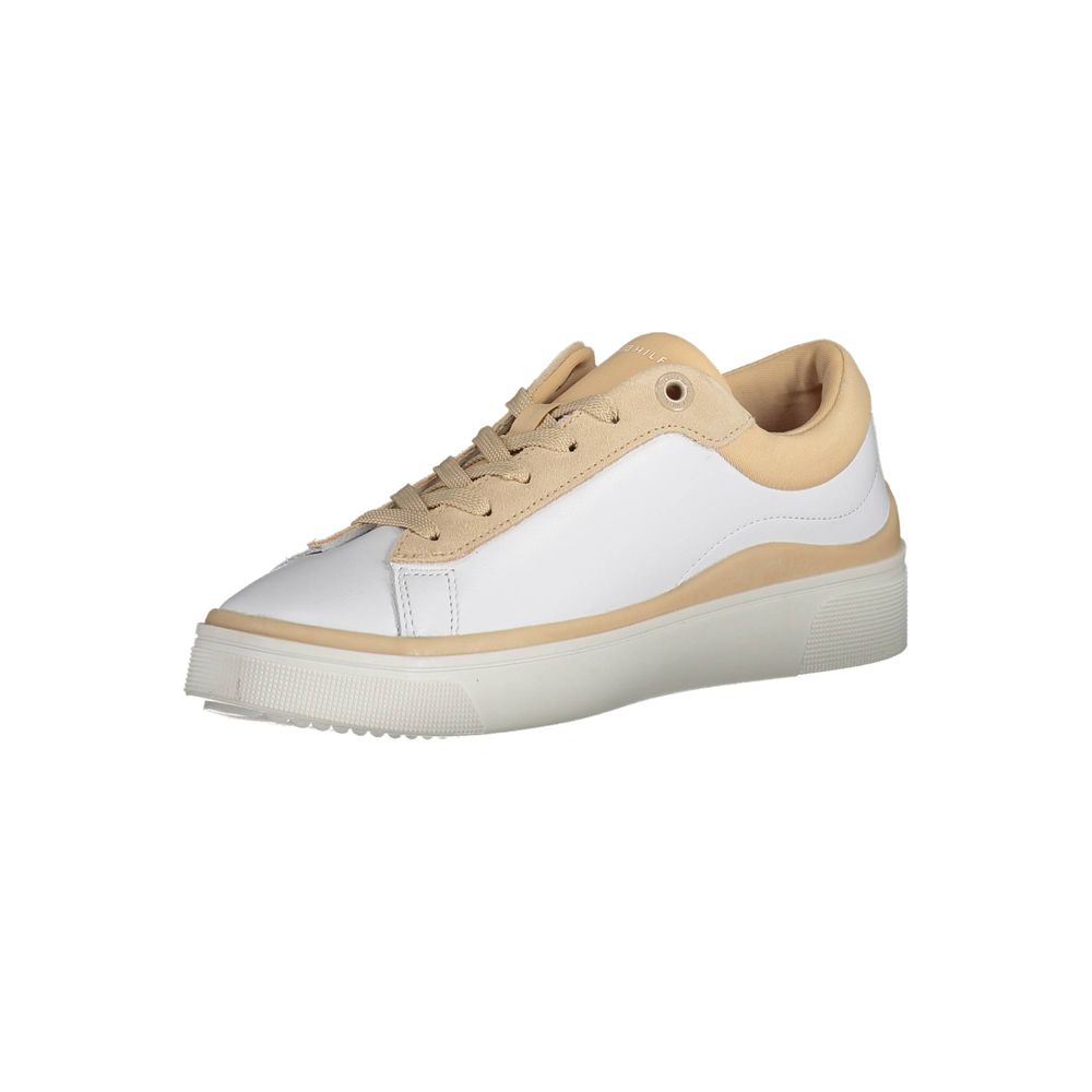 Tommy Hilfiger Bianco Polyester Women Sneaker | Regal Royce