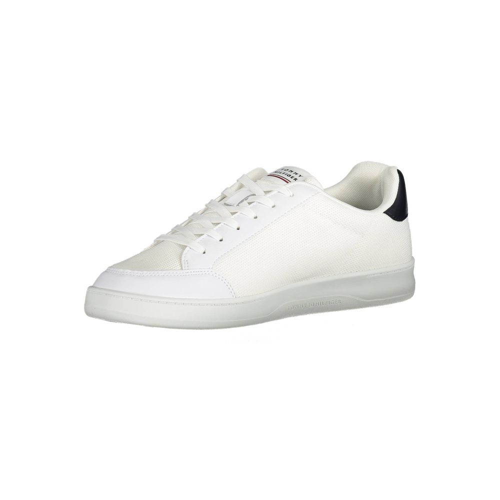 Tommy Hilfiger White Polyester Men Sneaker | Regal Royce