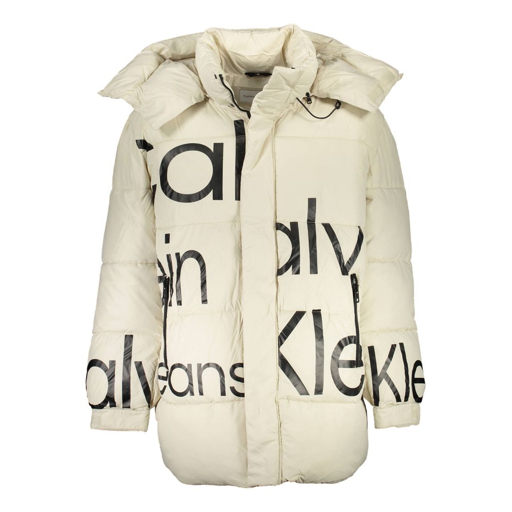 Calvin Klein Beige Polyester Men Jacket | Regal Royce