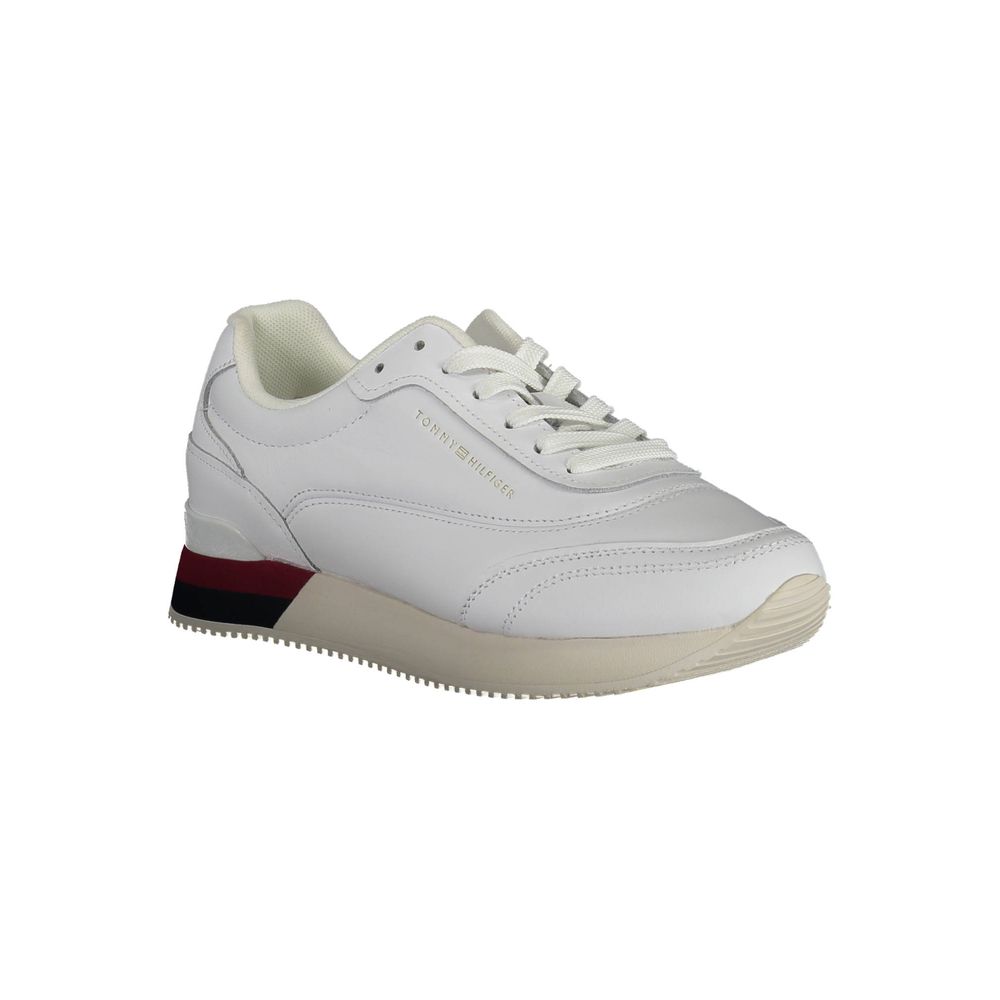 Tommy Hilfiger Bianco Pelle Women Sneaker | Regal Royce