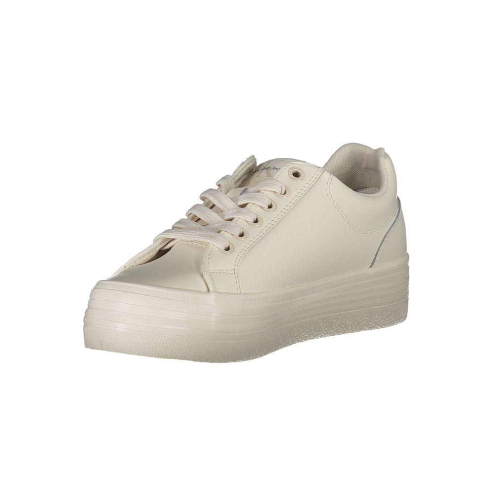 Calvin Klein Bianco Leather Women Sneaker | Regal Royce