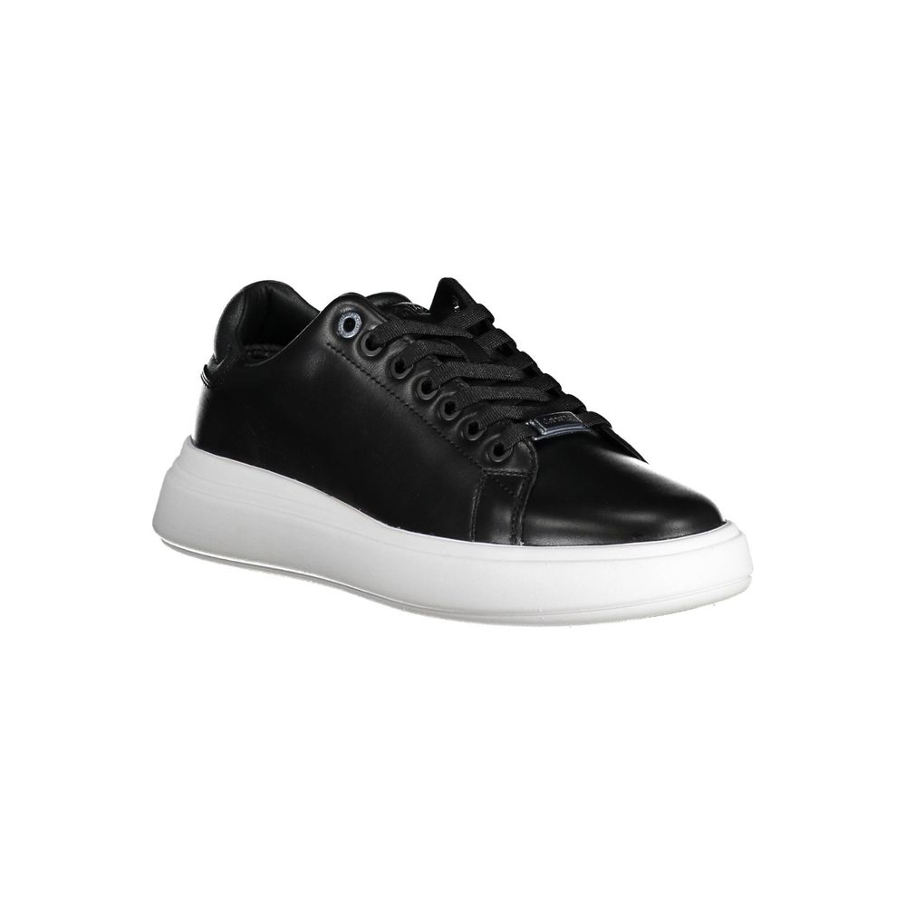Calvin Klein Nero Pelle Donna Sneaker | Regal Royce
