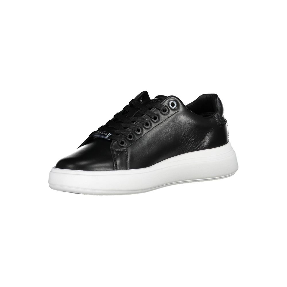 Calvin Klein Nero Pelle Donna Sneaker | Regal Royce