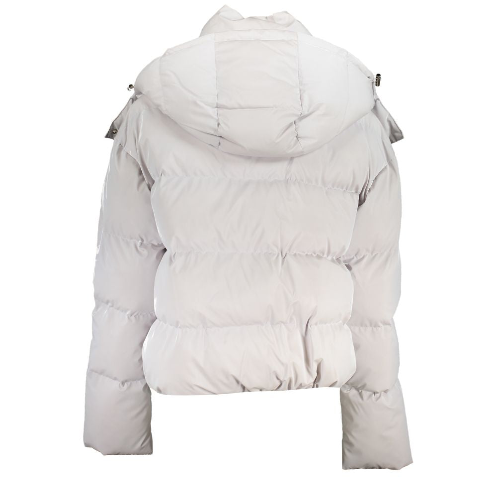 Patrizia Pepe Bianco Poliuretano Women's Jacket | Regal Royce