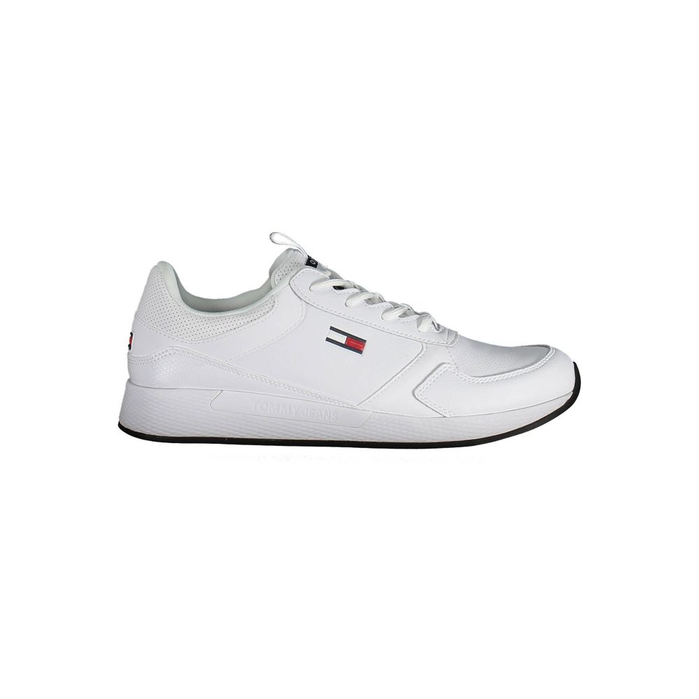 Tommy Hilfiger White Polyurethane Men Sneaker | Regal Royce