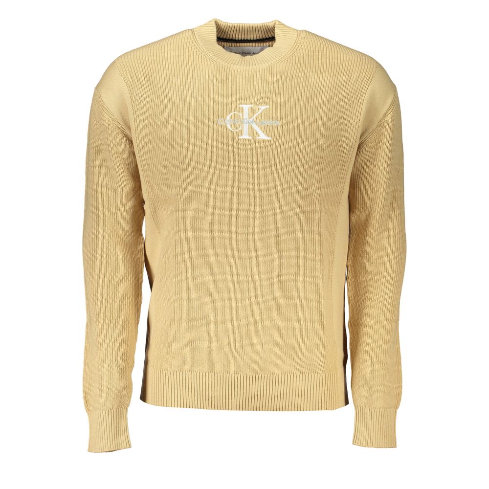 Calvin Klein Beige Cotton Men Sweater | Regal Royce