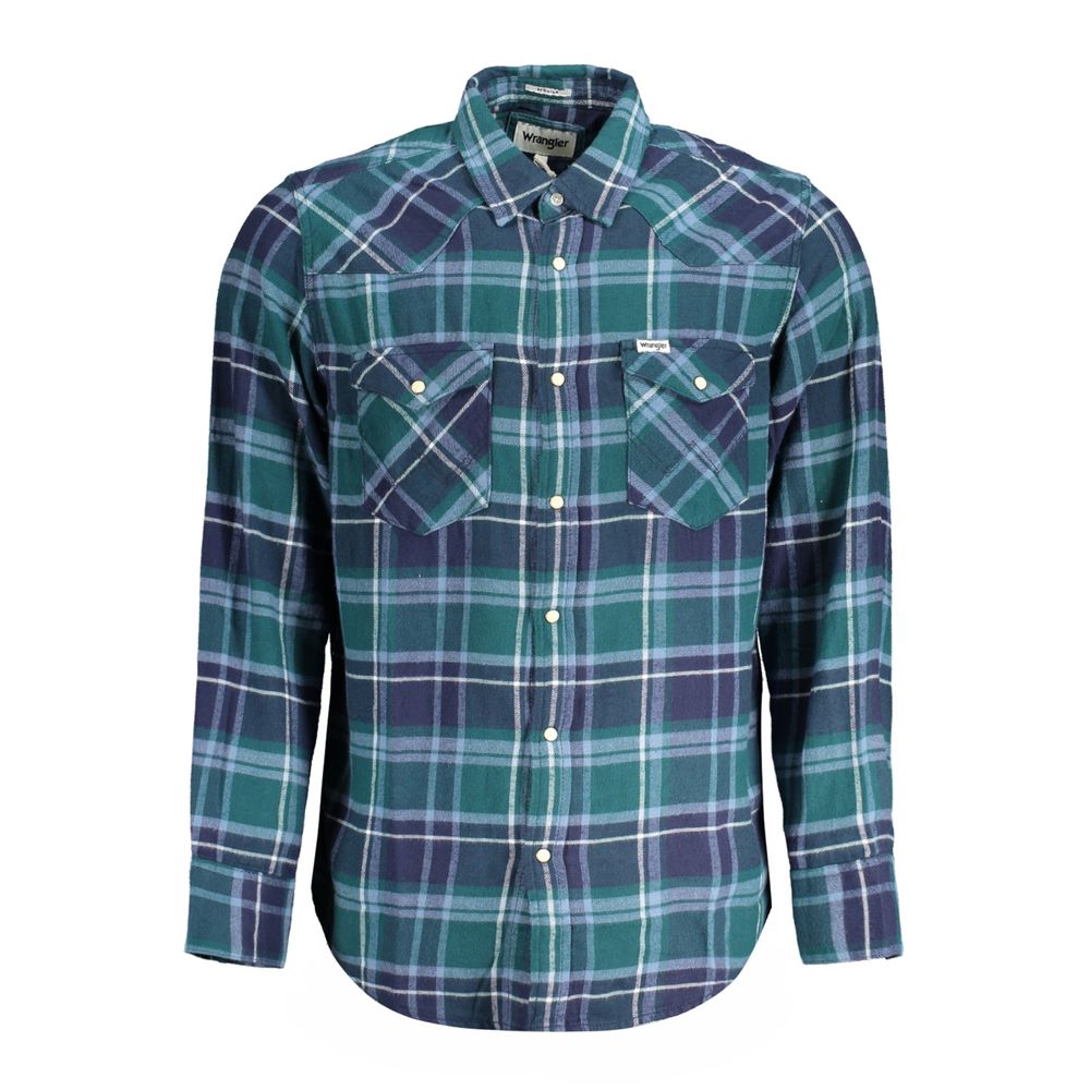 Wrangler Verde Cotton Men Shirt | Regal Royce
