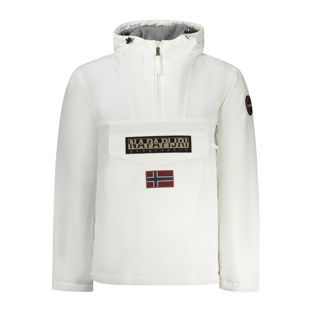 Napapijri White Polyamide Men's Jacket | Regal Royce