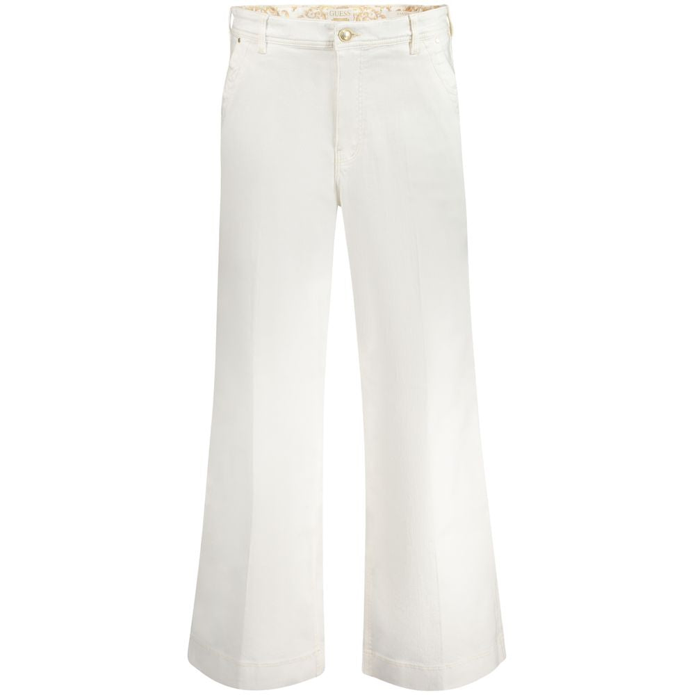 Guess Jeans White Cotton Women Short | Regal Royce