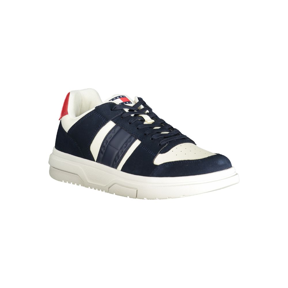 Tommy Hilfiger Blue Leather Men Sneaker | Regal Royce