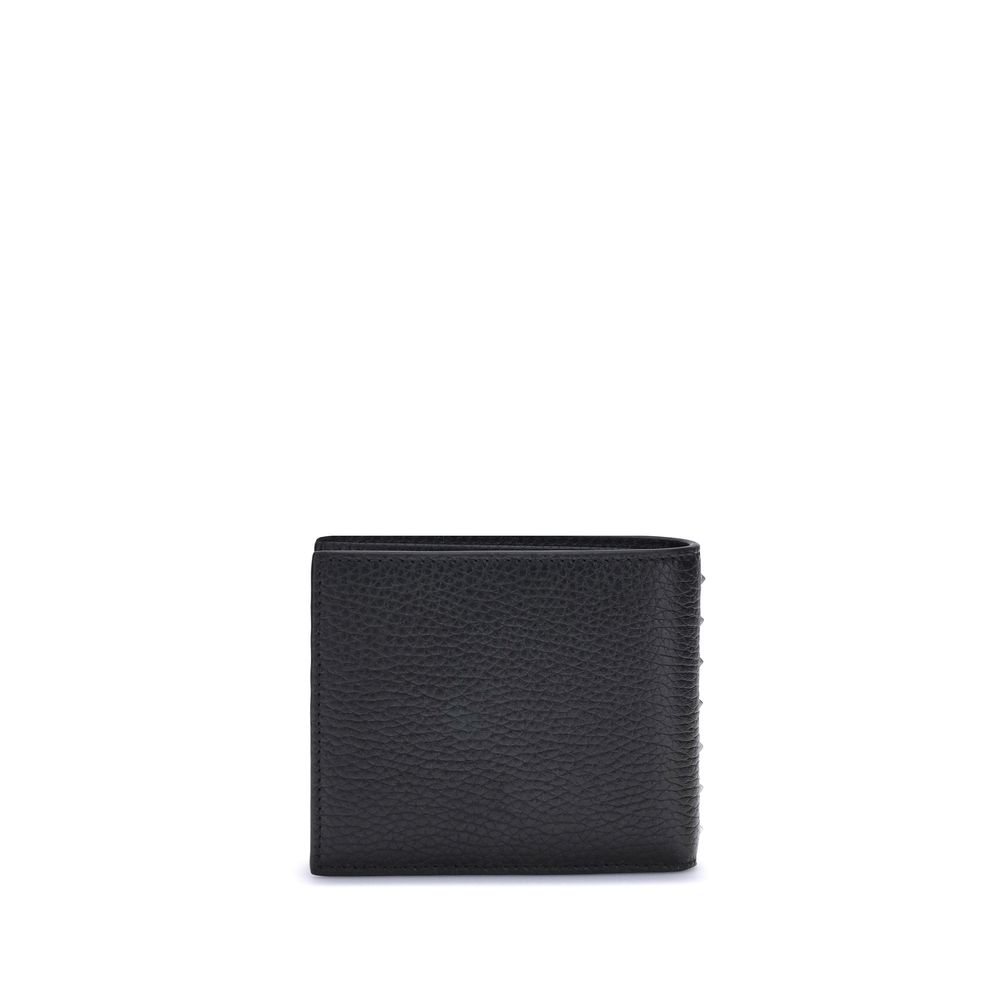 Valentino Garavani Black Calf Leather Bos Taurus Wallet | Regal Royce