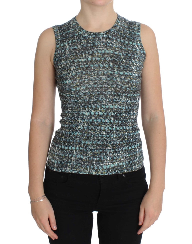 Dolce & Gabbana Blue Wool Sweater Sleeveless Pullover | Regal Royce