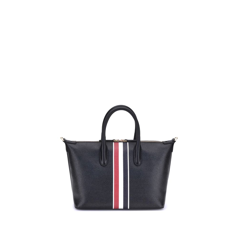 Thom Browne Black Calf Leather Bos Taurus Handbag | Regal Royce