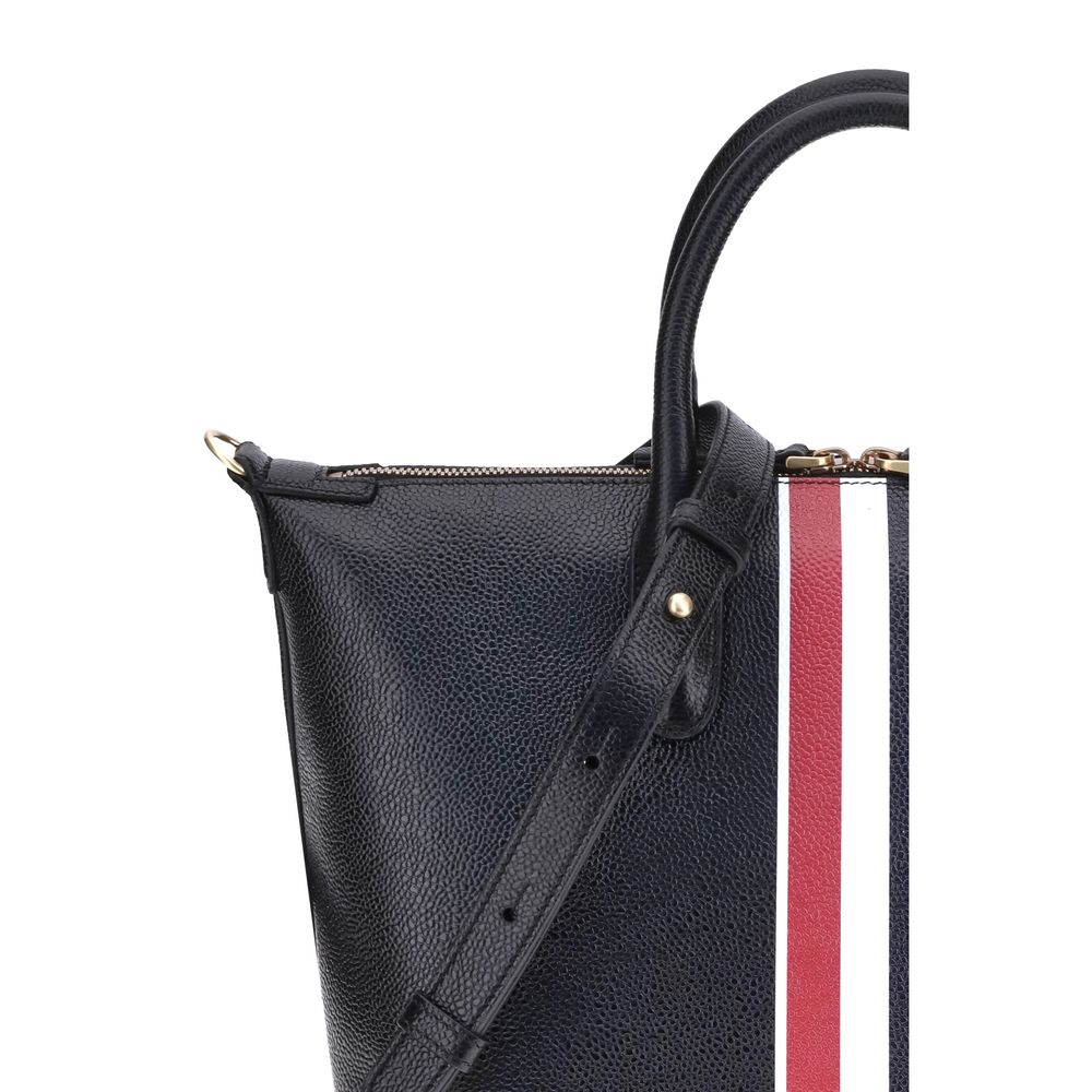 Thom Browne Black Calf Leather Bos Taurus Handbag | Regal Royce