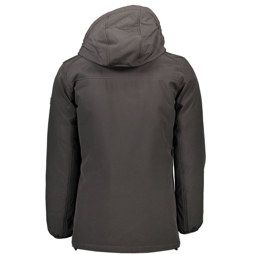Yes Zee Black Polyester Jackets & Coat | Regal Royce