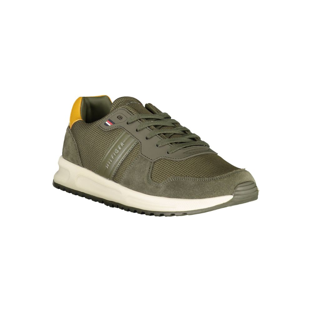 Tommy Hilfiger Verde Polyester Men Sneaker | Regal Royce