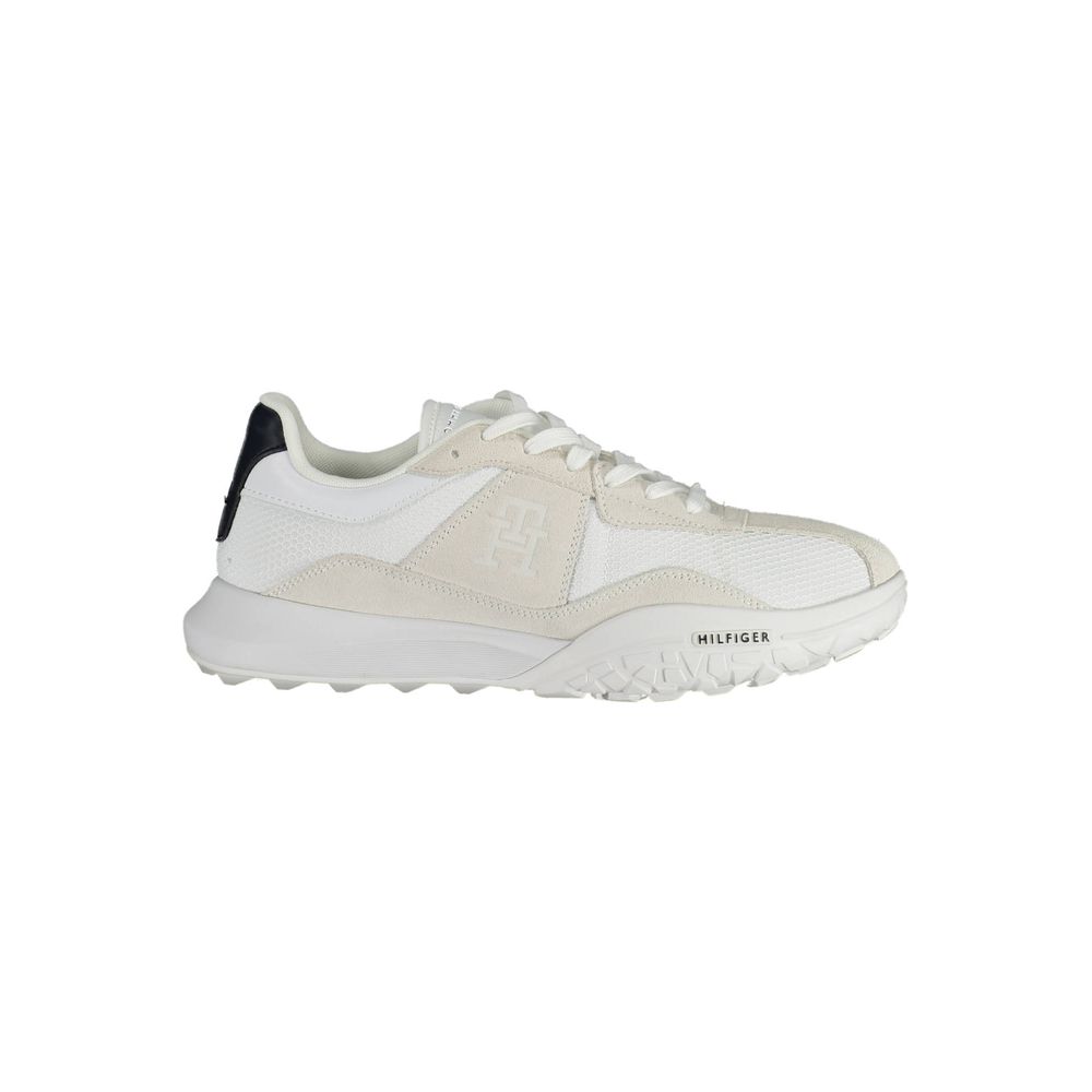 Tommy Hilfiger White Polyester Men Sneaker | Regal Royce