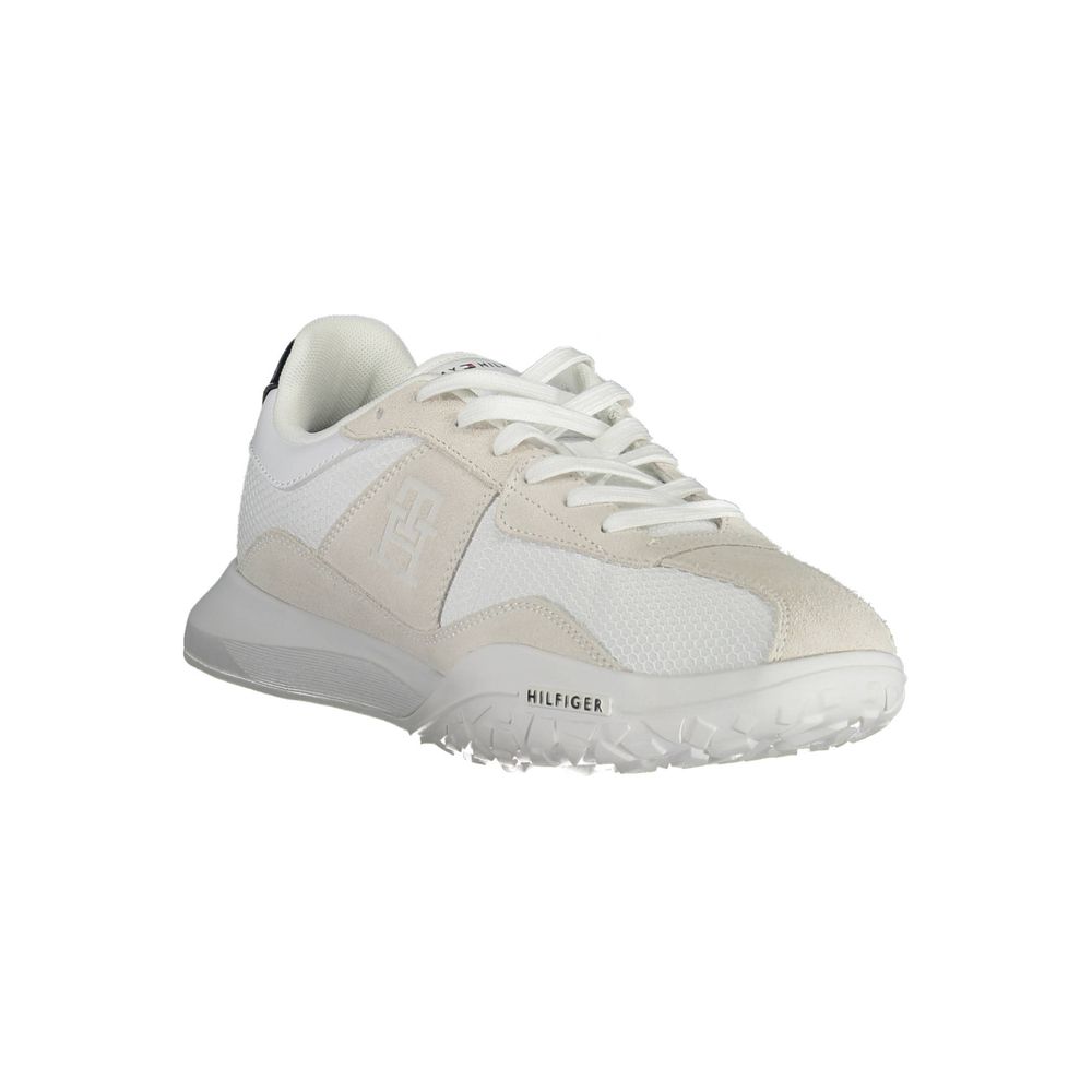 Tommy Hilfiger White Polyester Men Sneaker | Regal Royce