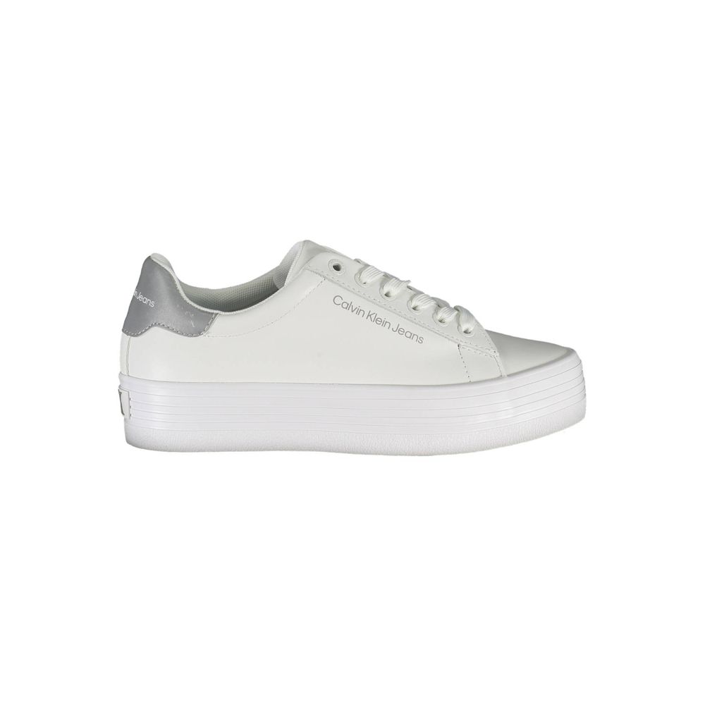 Calvin Klein White Leather Women Sneaker | Regal Royce
