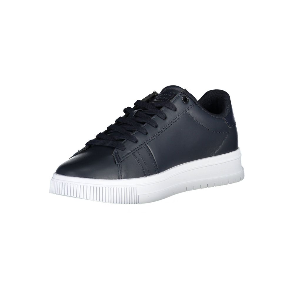 Tommy Hilfiger Blue Leather Men Sneaker | Regal Royce