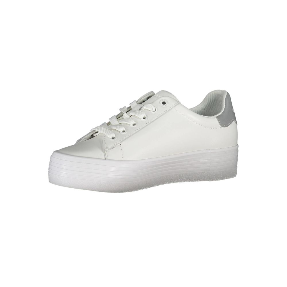 Calvin Klein White Leather Women Sneaker | Regal Royce