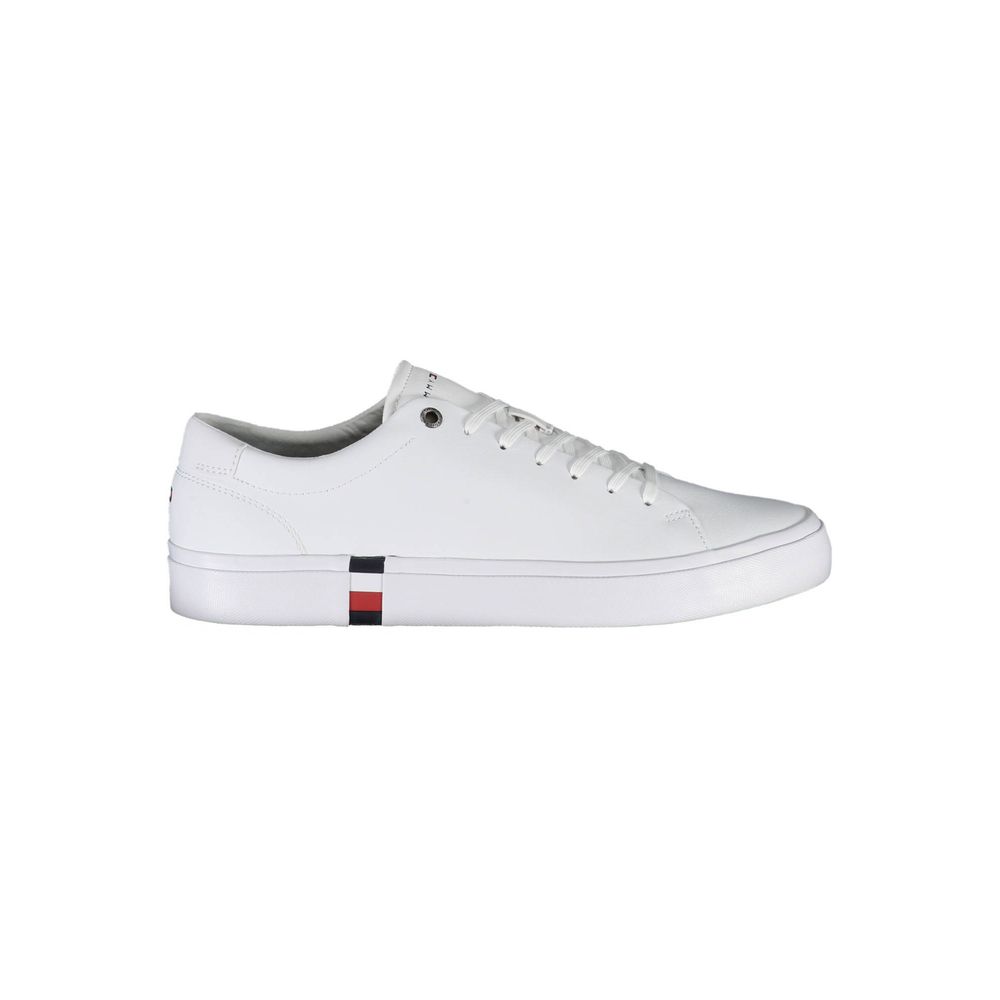 Tommy Hilfiger White Leather Men Sneaker | Regal Royce