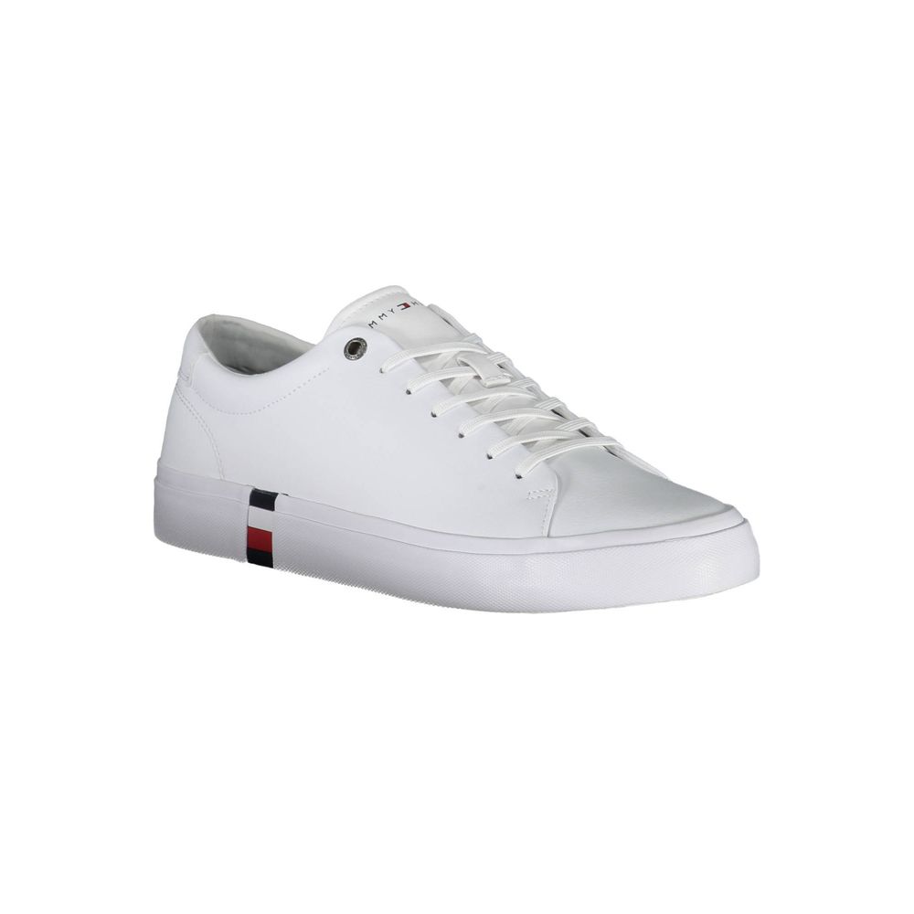 Tommy Hilfiger White Leather Men Sneaker | Regal Royce