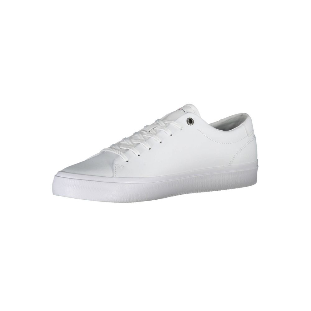 Tommy Hilfiger White Leather Men Sneaker | Regal Royce