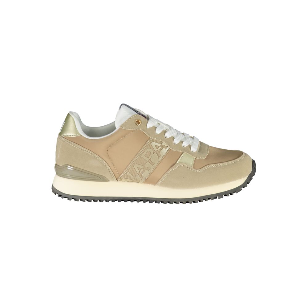 Napapijri Beige Polyester Women Sneaker | Regal Royce