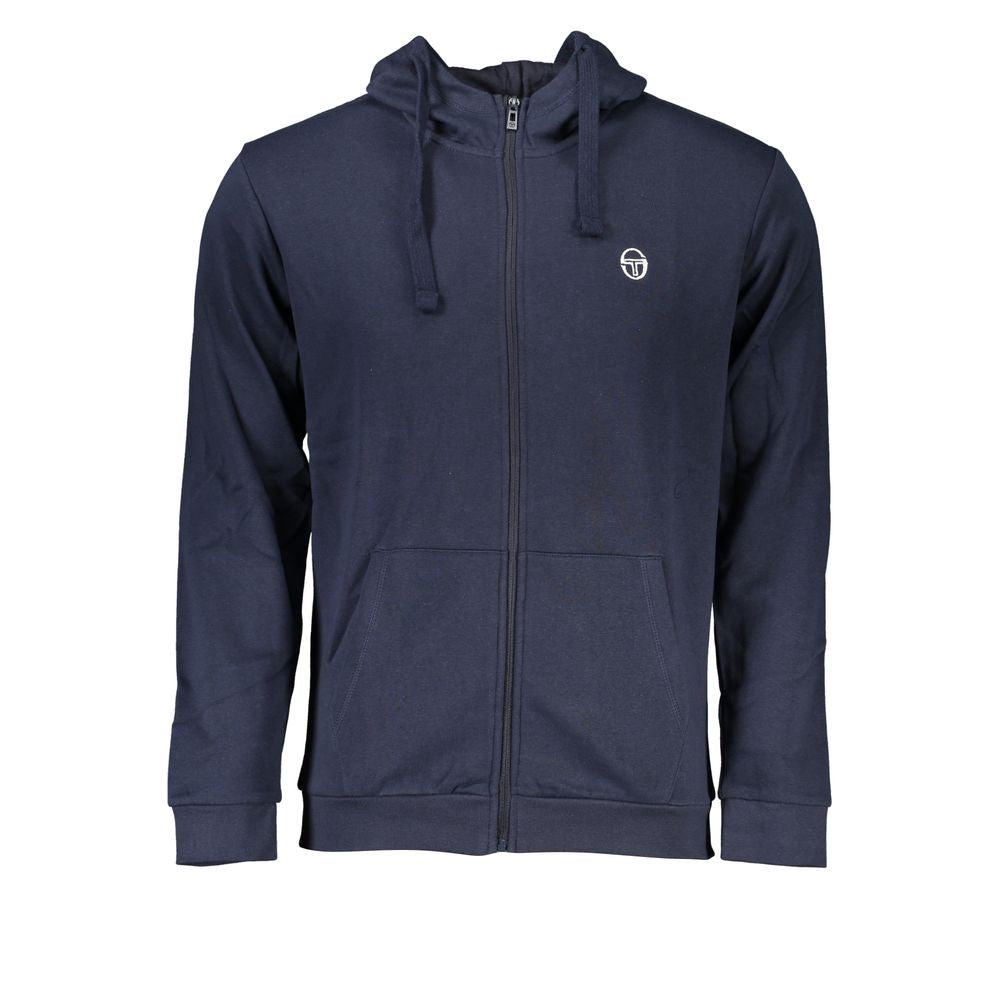 Sergio Tacchini Blue Cotton Men Sweater | Regal Royce