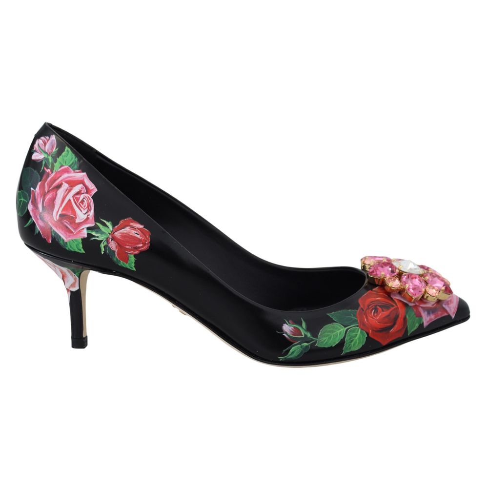 Dolce & Gabbana Black Leather High Heel Pumps | Regal Royce