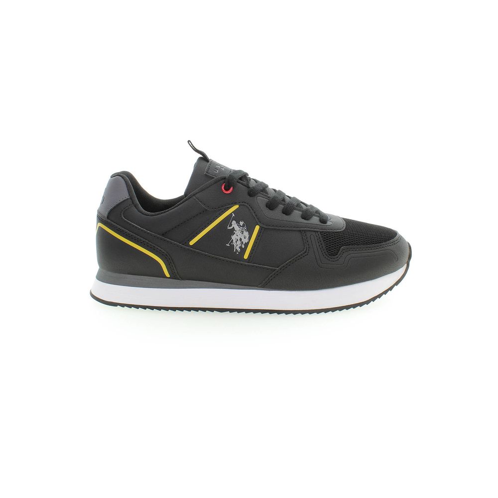 U.S. POLO ASSN. Nero Polyurethane Men Sneaker | Regal Royce