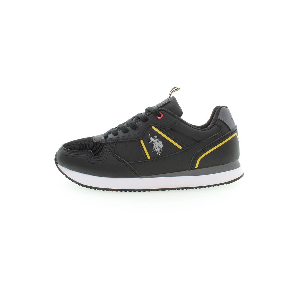 U.S. POLO ASSN. Nero Polyurethane Men Sneaker | Regal Royce
