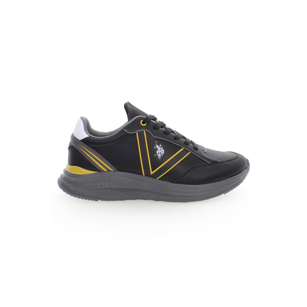U.S. POLO ASSN. Nero Polyurethane Men Sneaker | Regal Royce