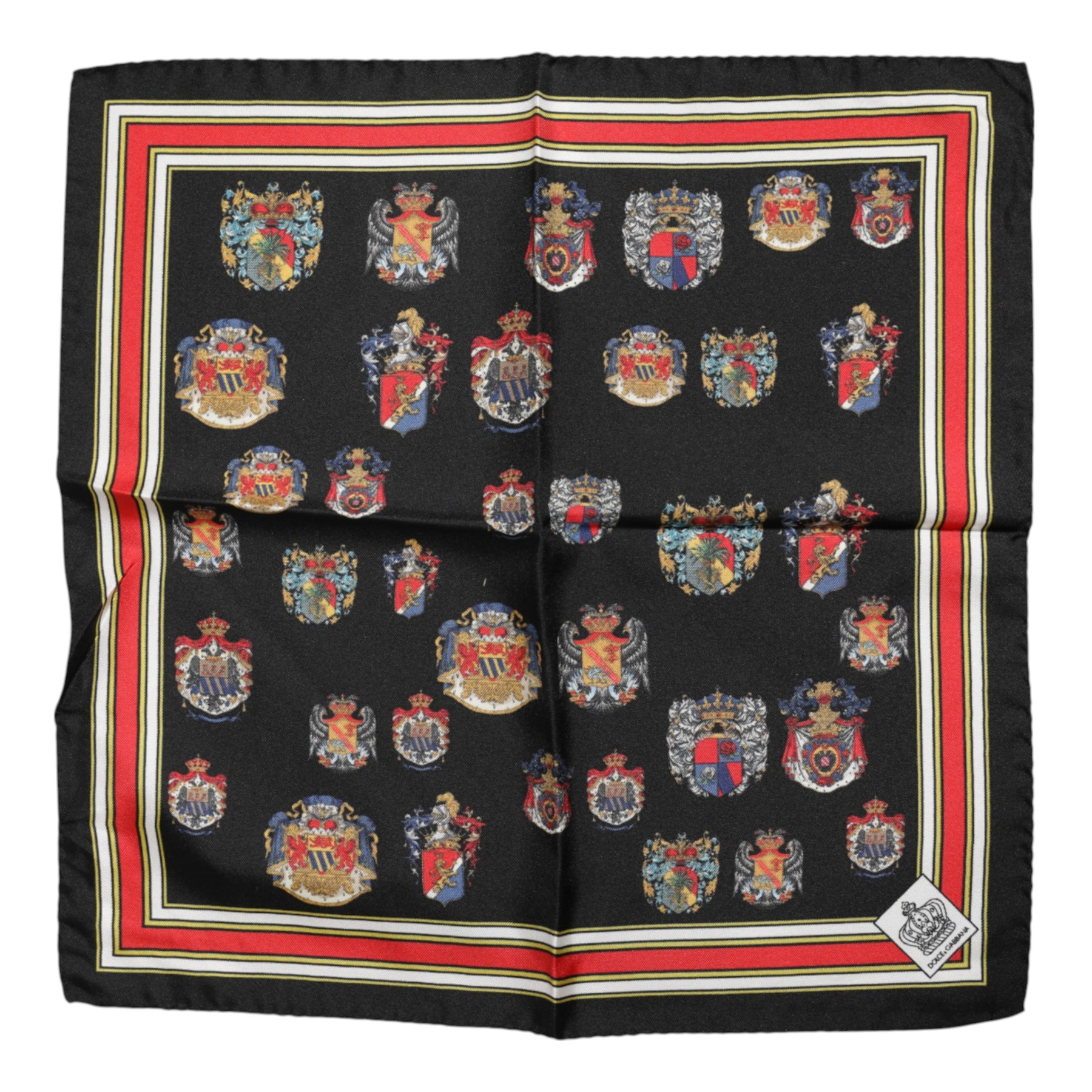 Dolce & Gabbana Multicolor Silk Square Men Foulard Scarf | Regal Royce