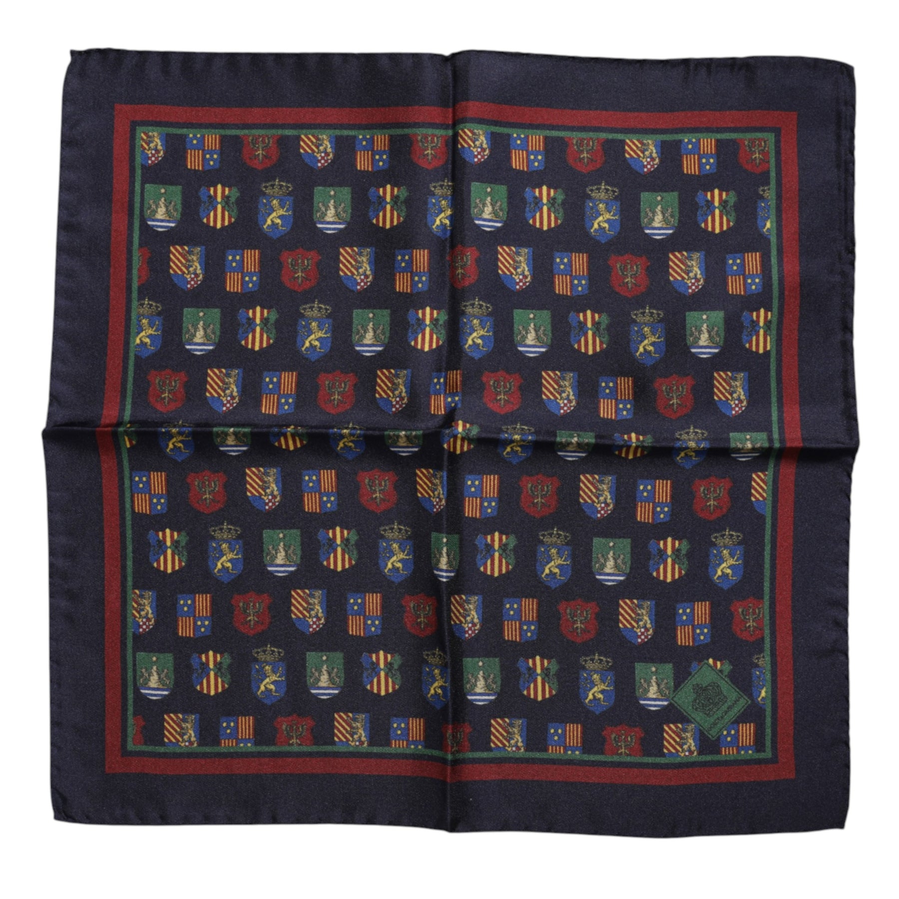 Dolce & Gabbana Multicolor Medals Square Foulard Scarf | Regal Royce