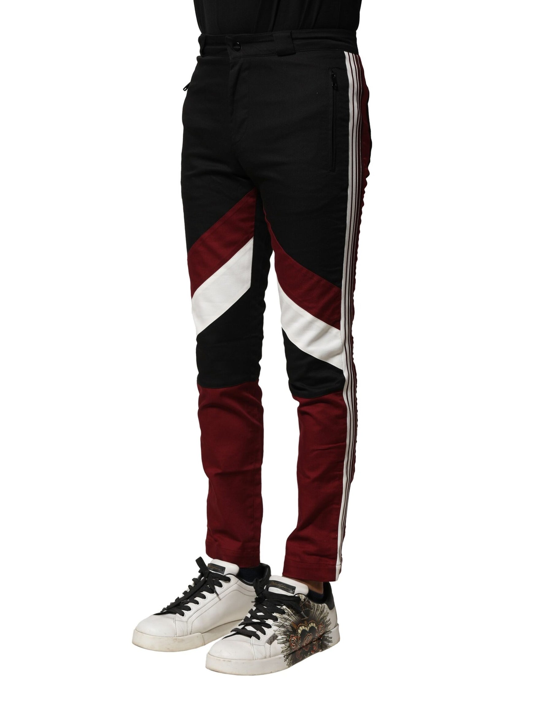 Dolce & Gabbana Multicolor Cotton Jogger Men Pants | Regal Royce