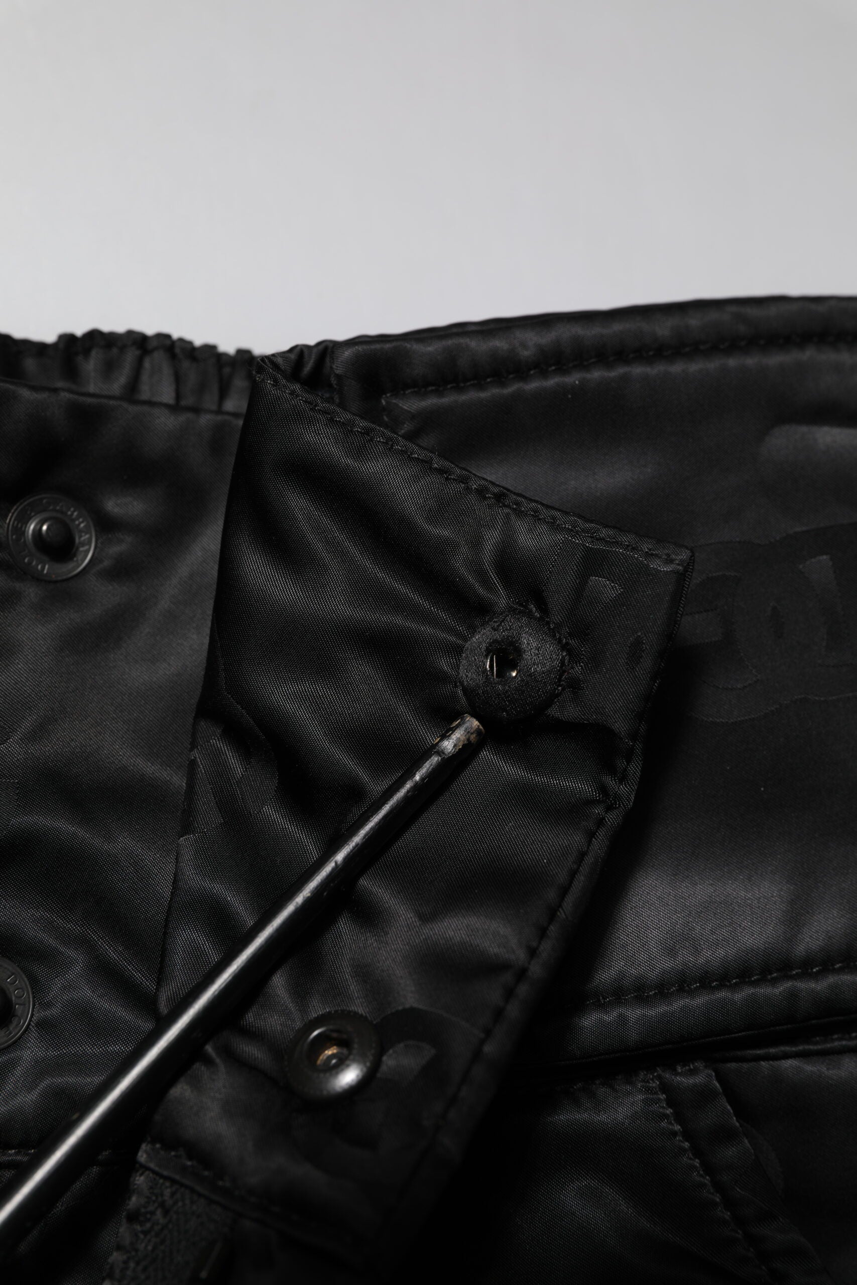 Dolce & Gabbana Black Nylon DG Logo Straight Pants | Regal Royce