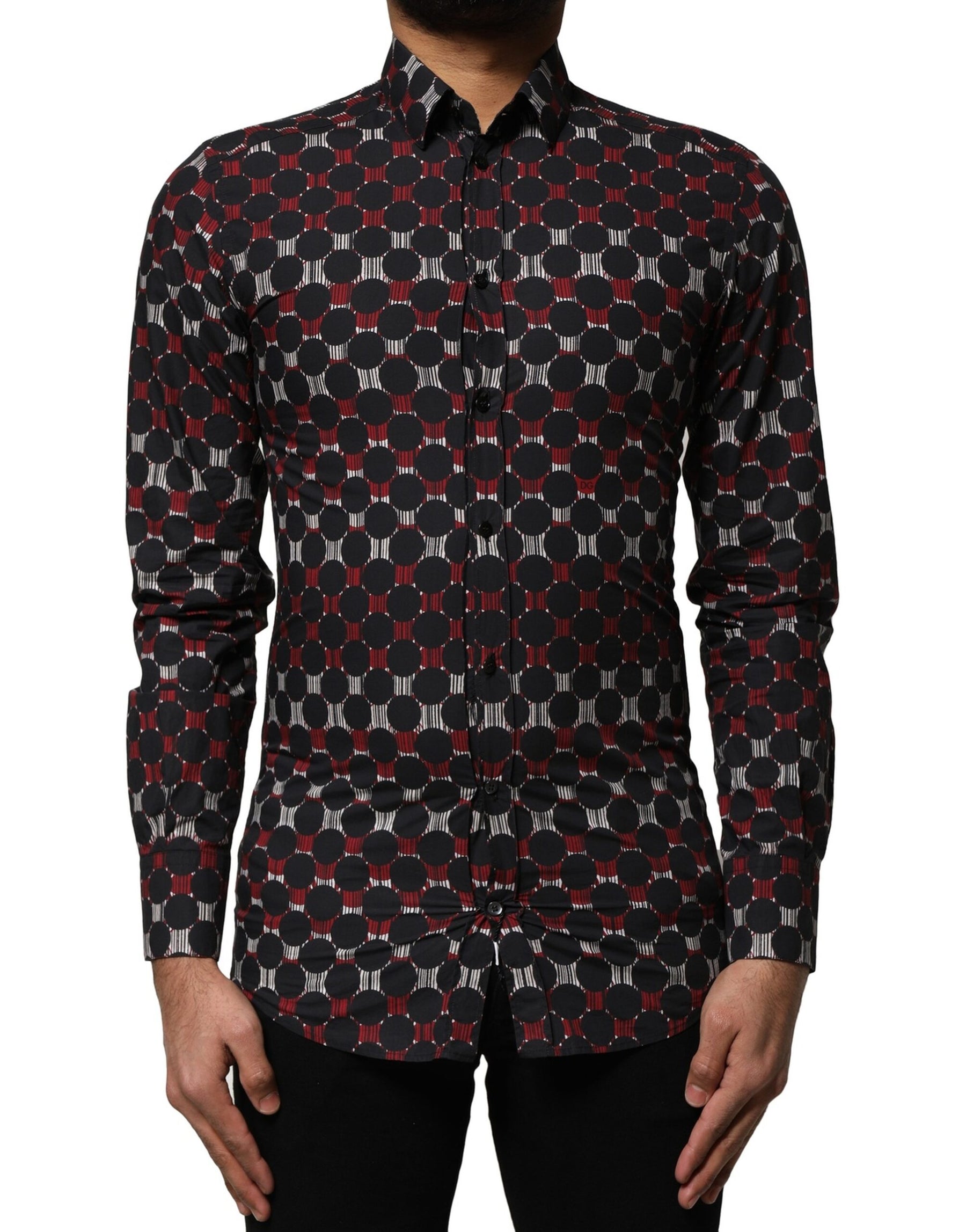 Dolce & Gabbana Multicolor Cotton GOLD Long Sleeves Shirt | Regal Royce