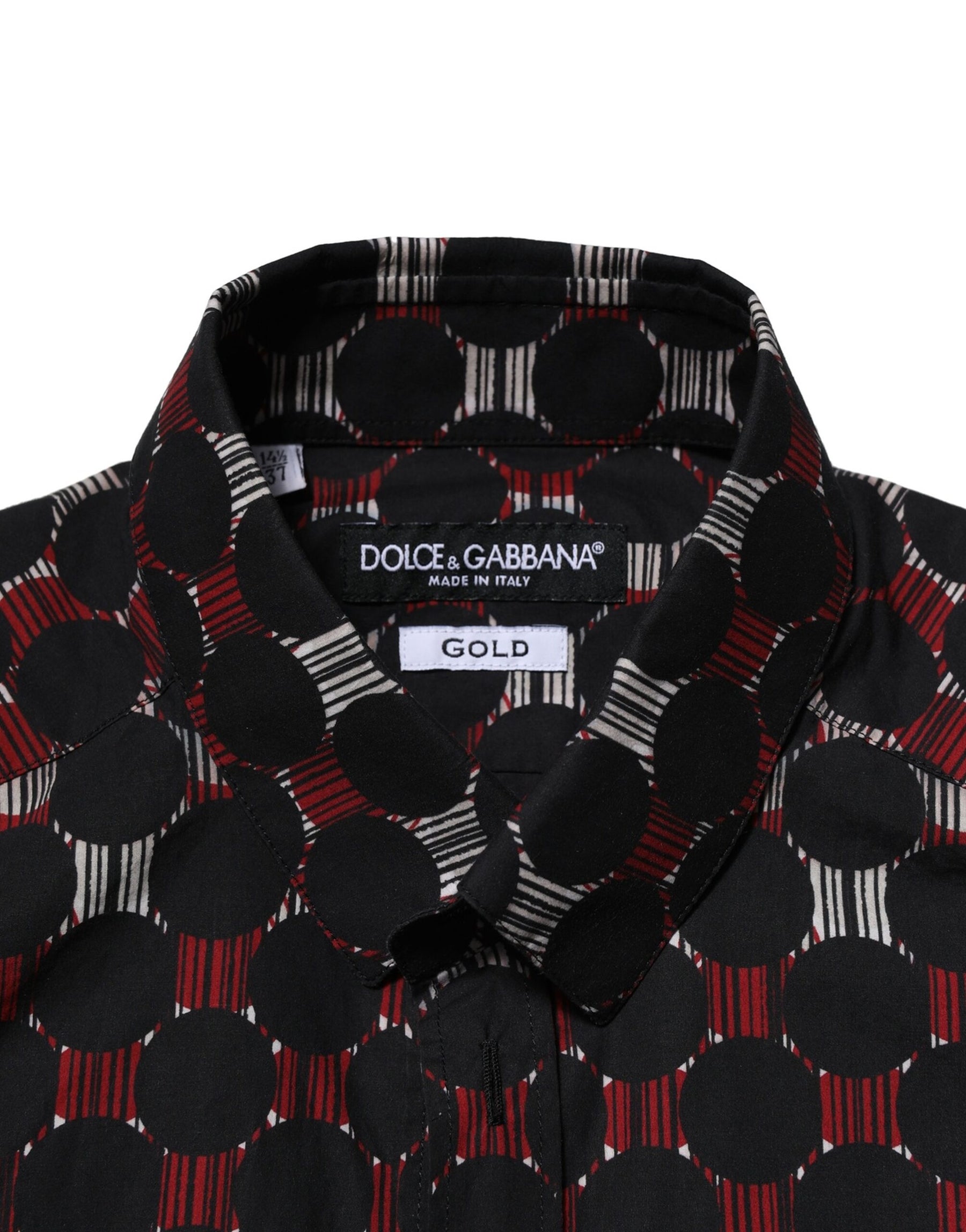 Dolce & Gabbana Multicolor Cotton GOLD Long Sleeves Shirt | Regal Royce