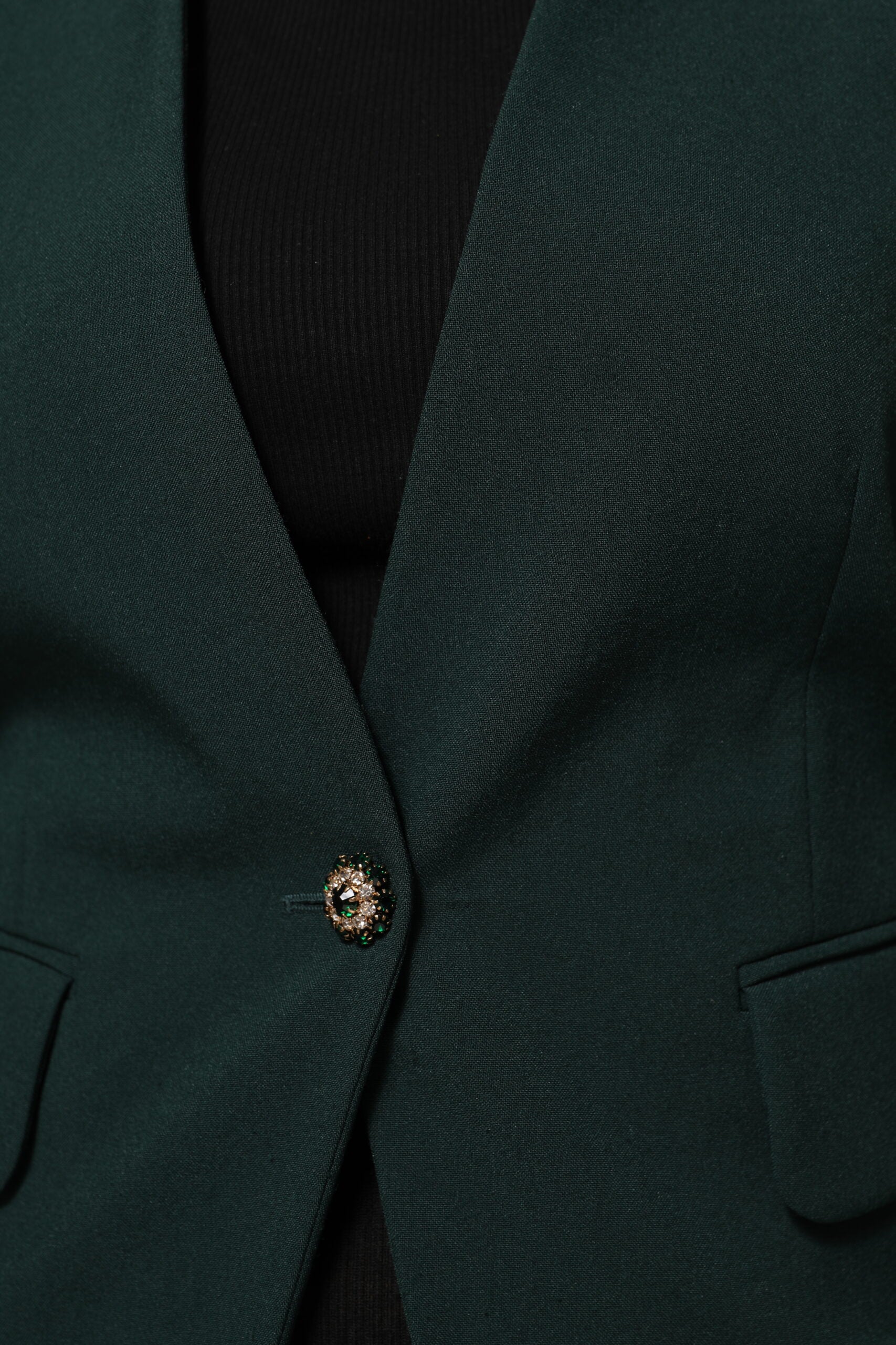Maison Margiela Green Single Breasted One Button Coat Jacket | Regal Royce
