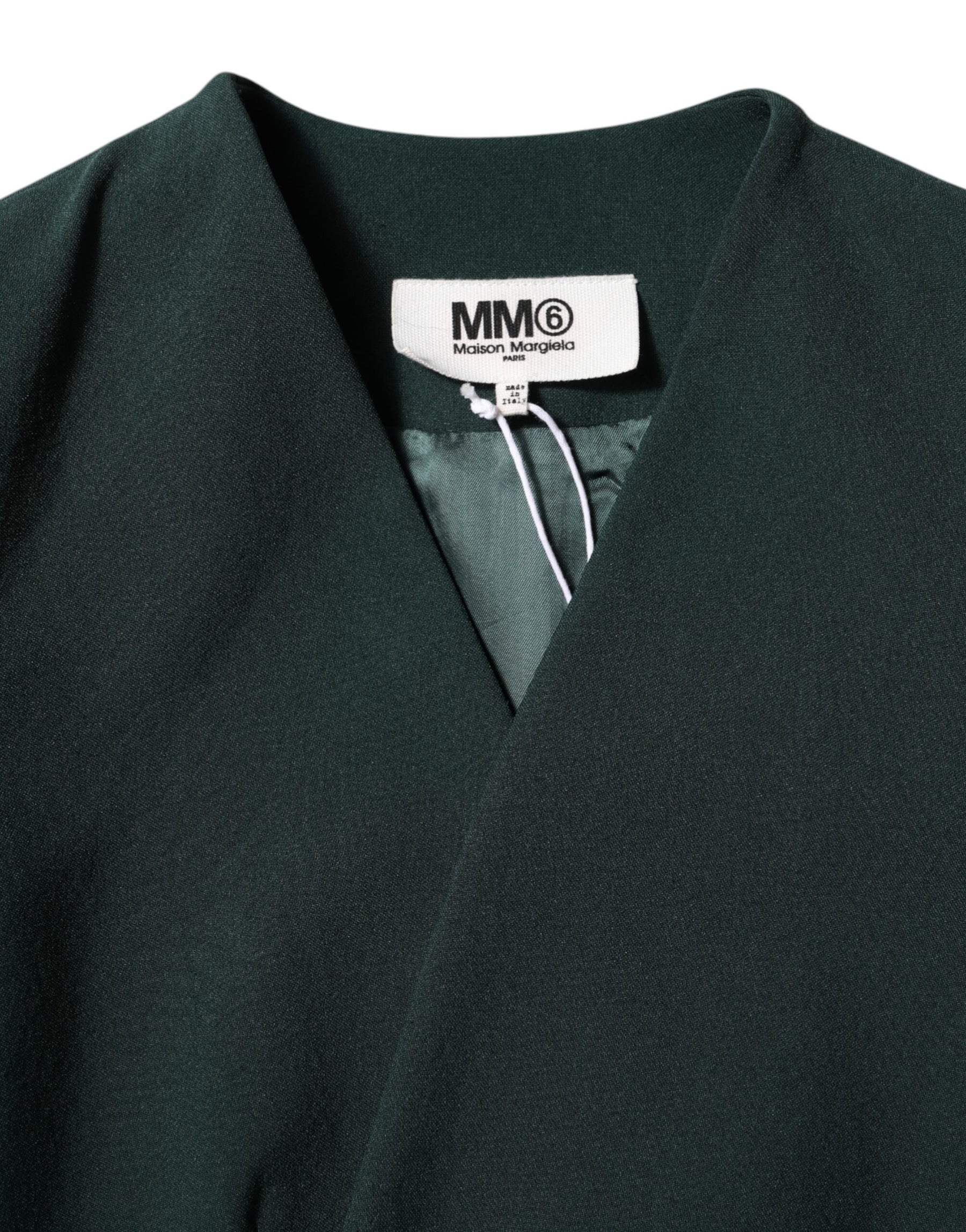 Maison Margiela Green Single Breasted One Button Coat Jacket | Regal Royce