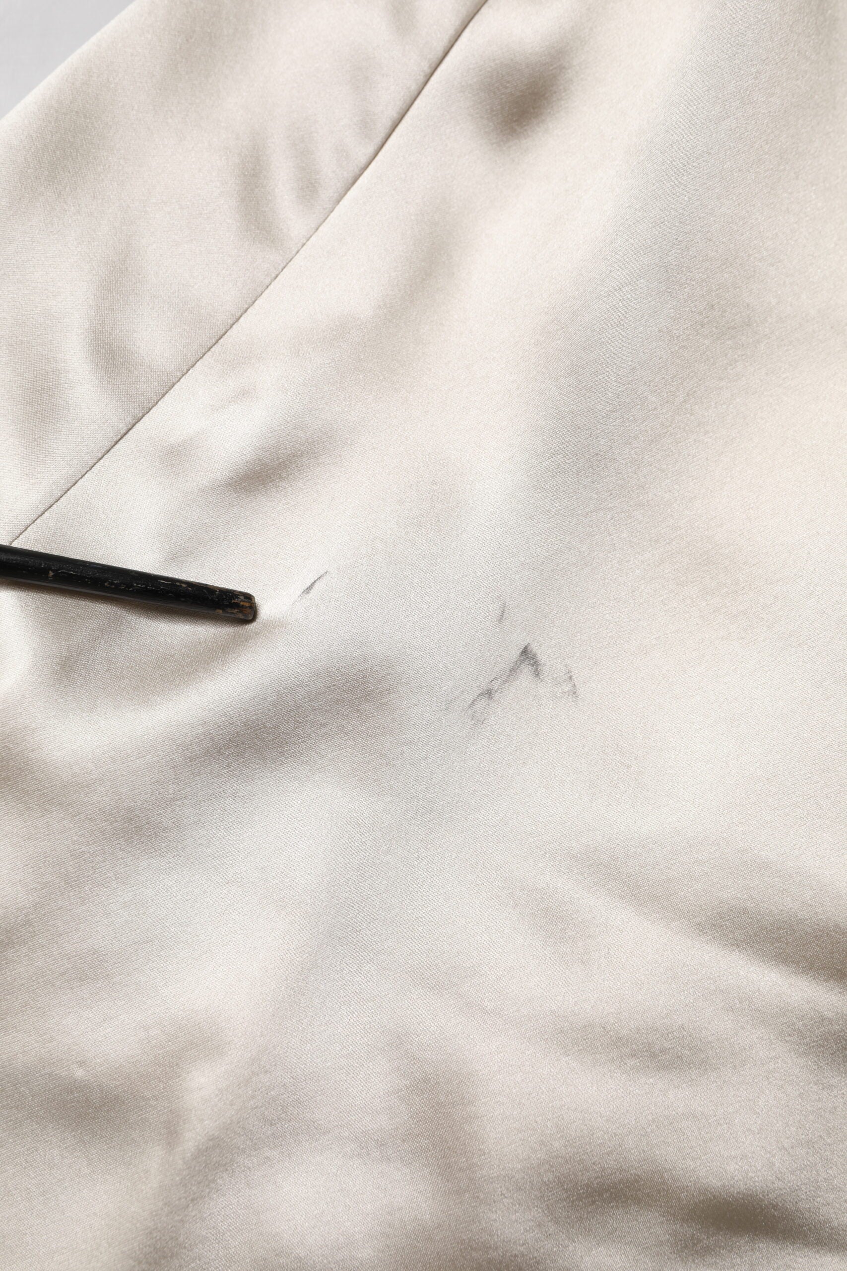 Dolce & Gabbana Beige Satin Silk Collared Long Sleeves Top | Regal Royce