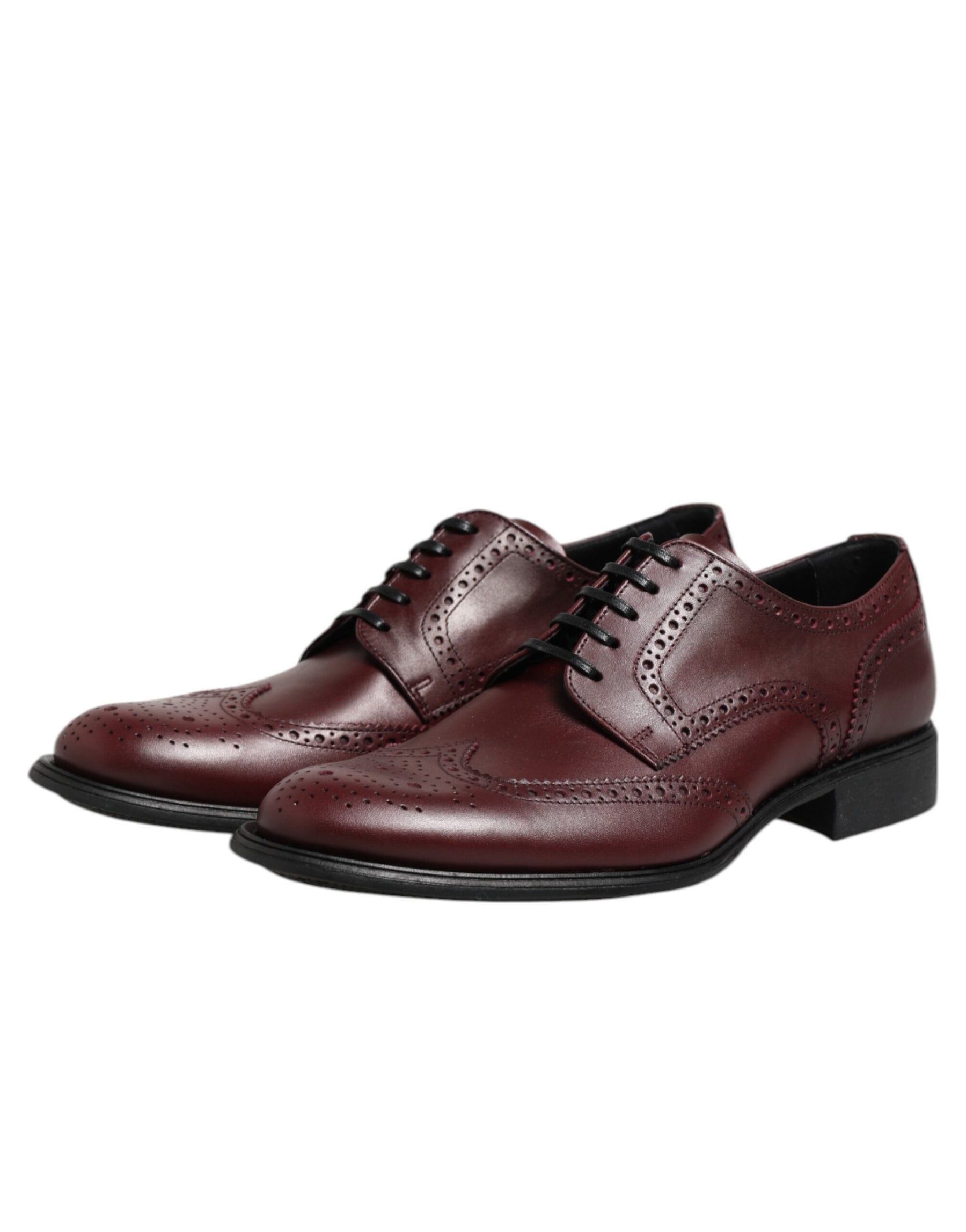 Dolce & Gabbana Brown Leather Lace Up Derby Dress Shoes | Regal Royce