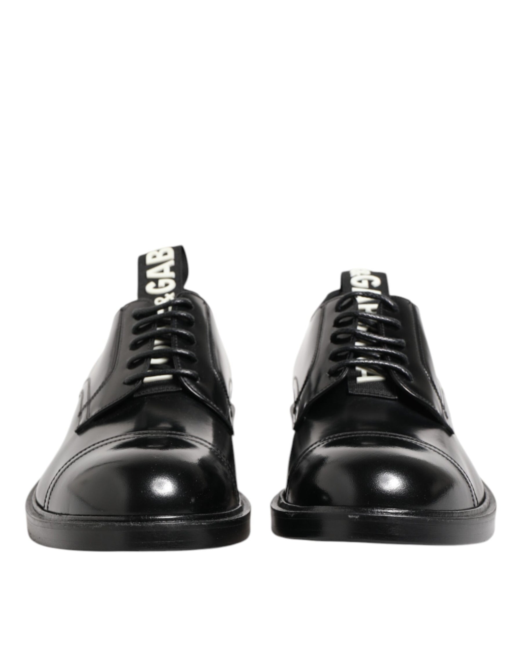 Dolce & Gabbana Black Leather Dress Lace Up Men Formal Shoes | Regal Royce