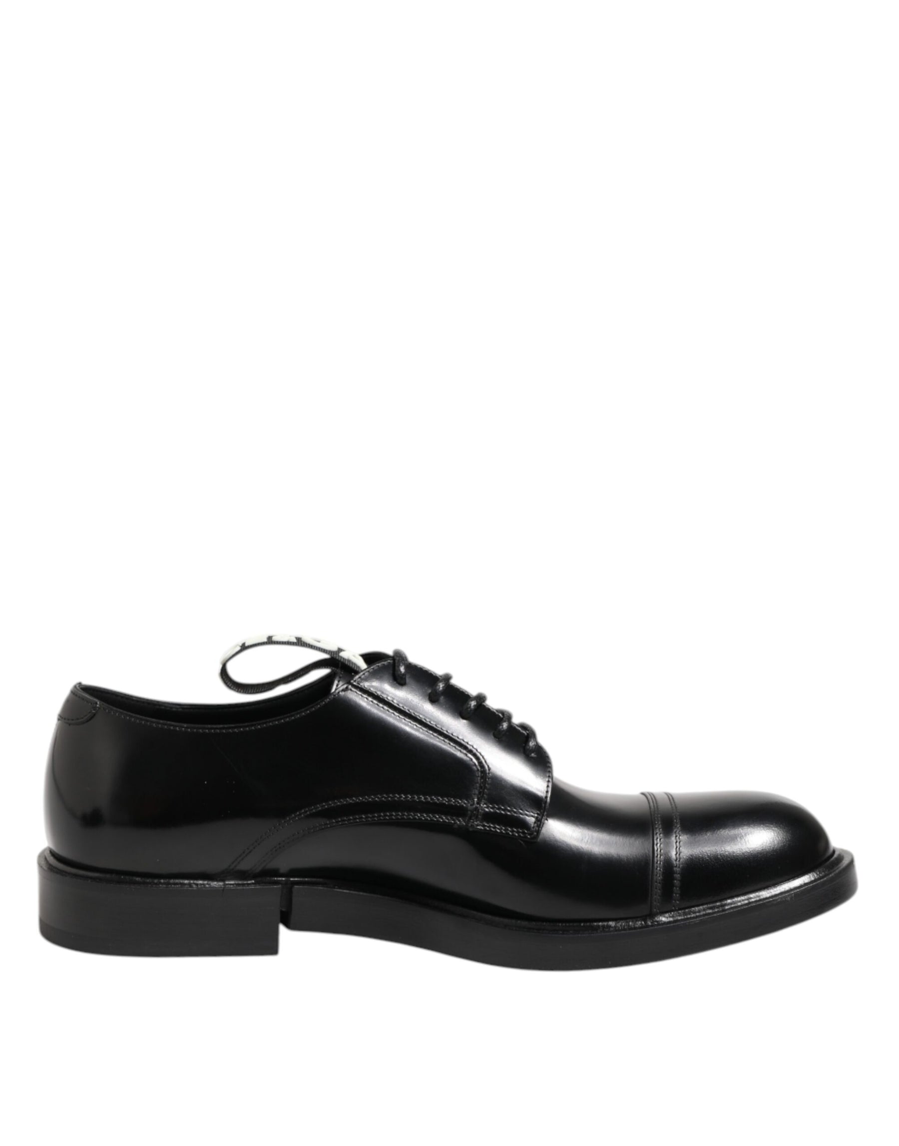 Dolce & Gabbana Black Leather Dress Lace Up Men Formal Shoes | Regal Royce