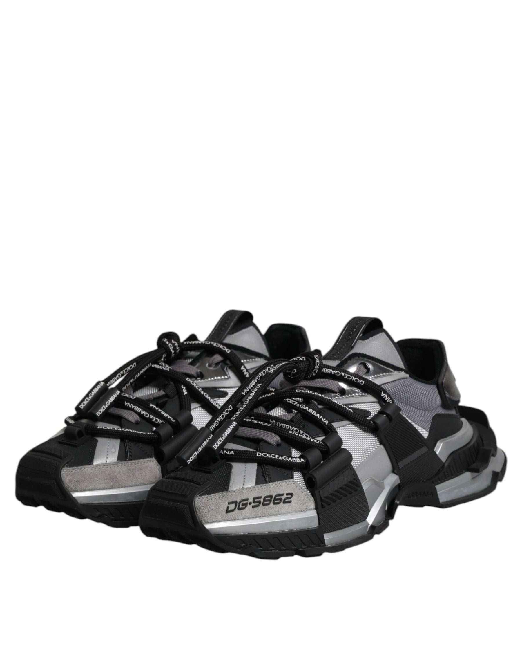 Dolce & Gabbana Multicolor Panelled Space Sneakers Shoes | Regal Royce