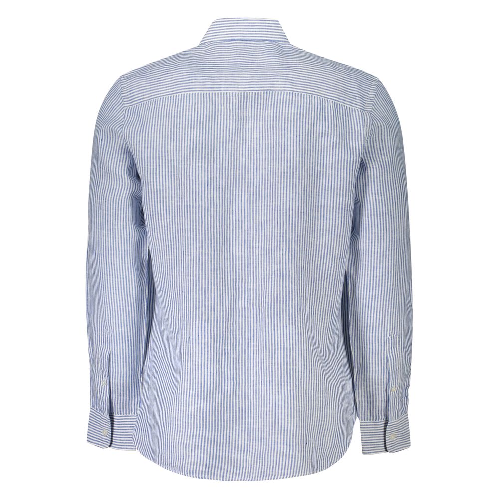 North Sails Blu Linen Men Shirt | Regal Royce
