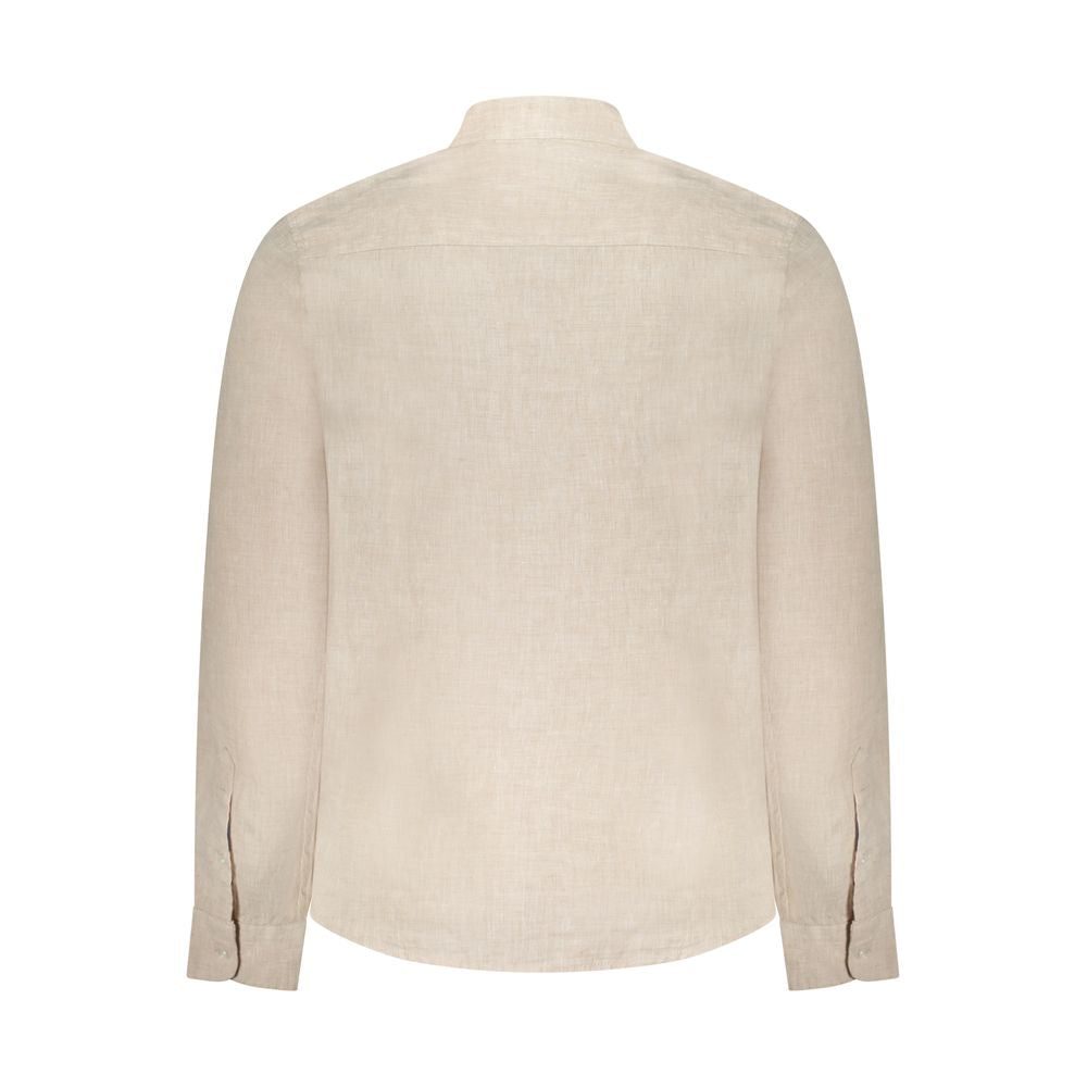 North Sails Beige Linen Men Shirt | Regal Royce